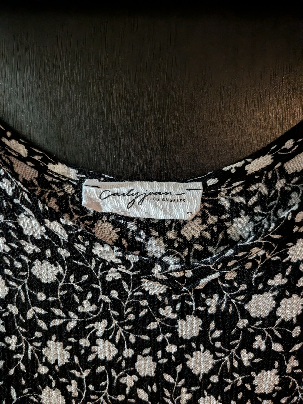 Carly Jean Los Angeles Black and White Floral Maxi Dress - Picture 2 of 2